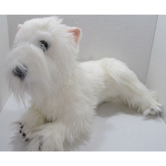 E & J CLASSICS Lying Down WEST HIGHLAND TERRIER WHITE DOG...